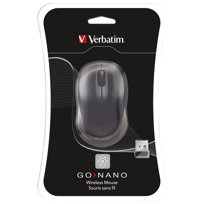 Miš usb 3tipke laserski bežični nano Verbatim 49042 crni blister