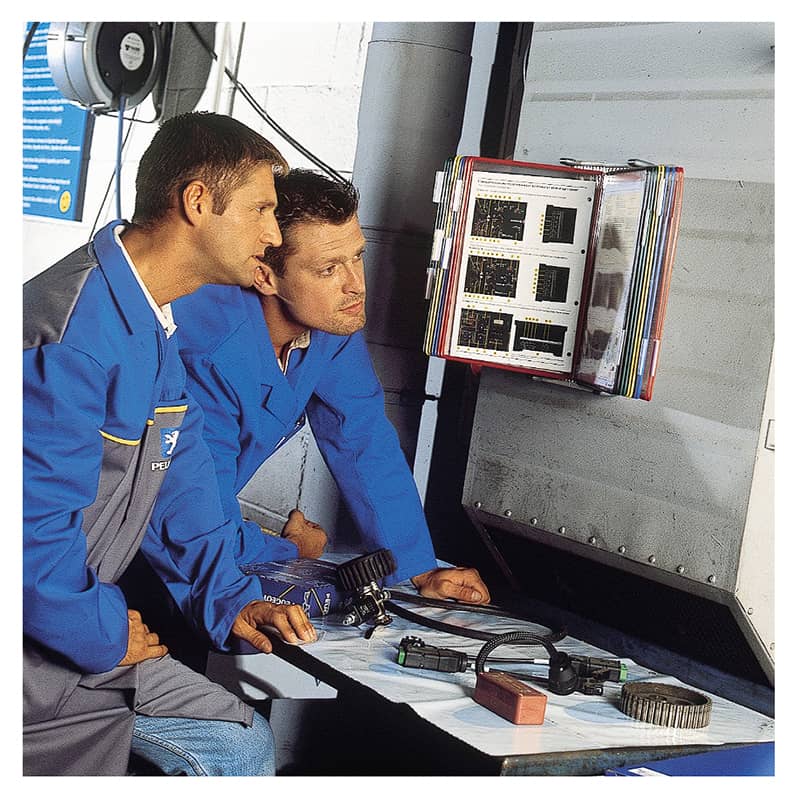 TARIFOLD Stalak Zidni Čelični Prazan za 10 Ramova A4 bez Zatvarača, za Proširenje