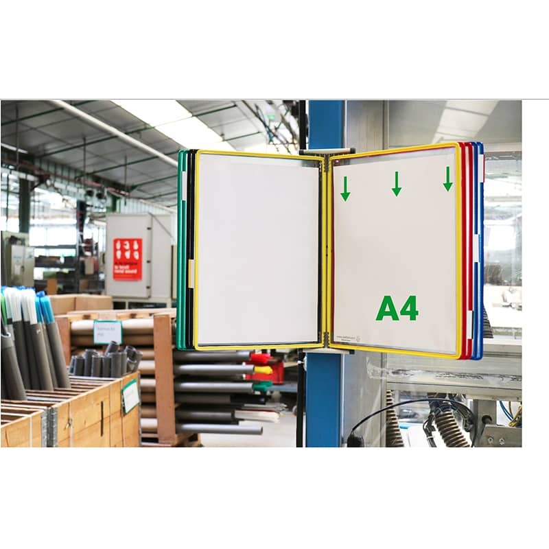 TARIFOLD Stalak Zidni Čelični sa 10 Ramova u Boji A4 sa Zatvaračima