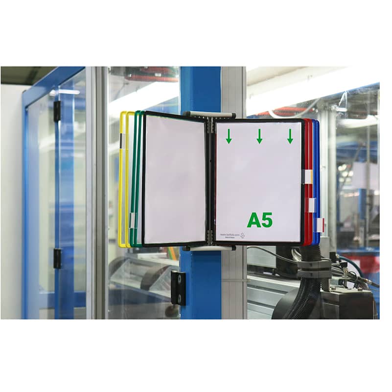 TARIFOLD Stalak Zidni Čelični sa 10 Ramova u Boji A5 sa Zatvaračima